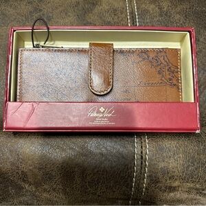 Patricia Nash Bifold Wallet Map Leather